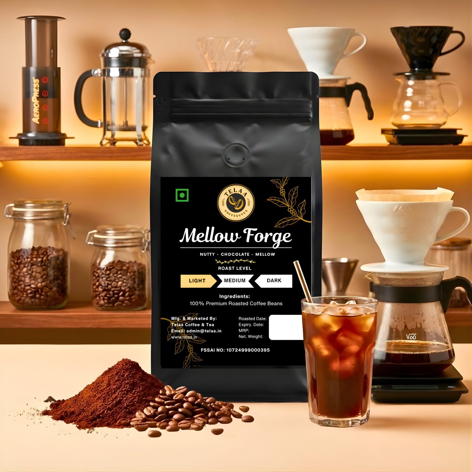 Mellow Forge, Light Roasted 100% Arabica Specialty Coffee Beans - Image 2