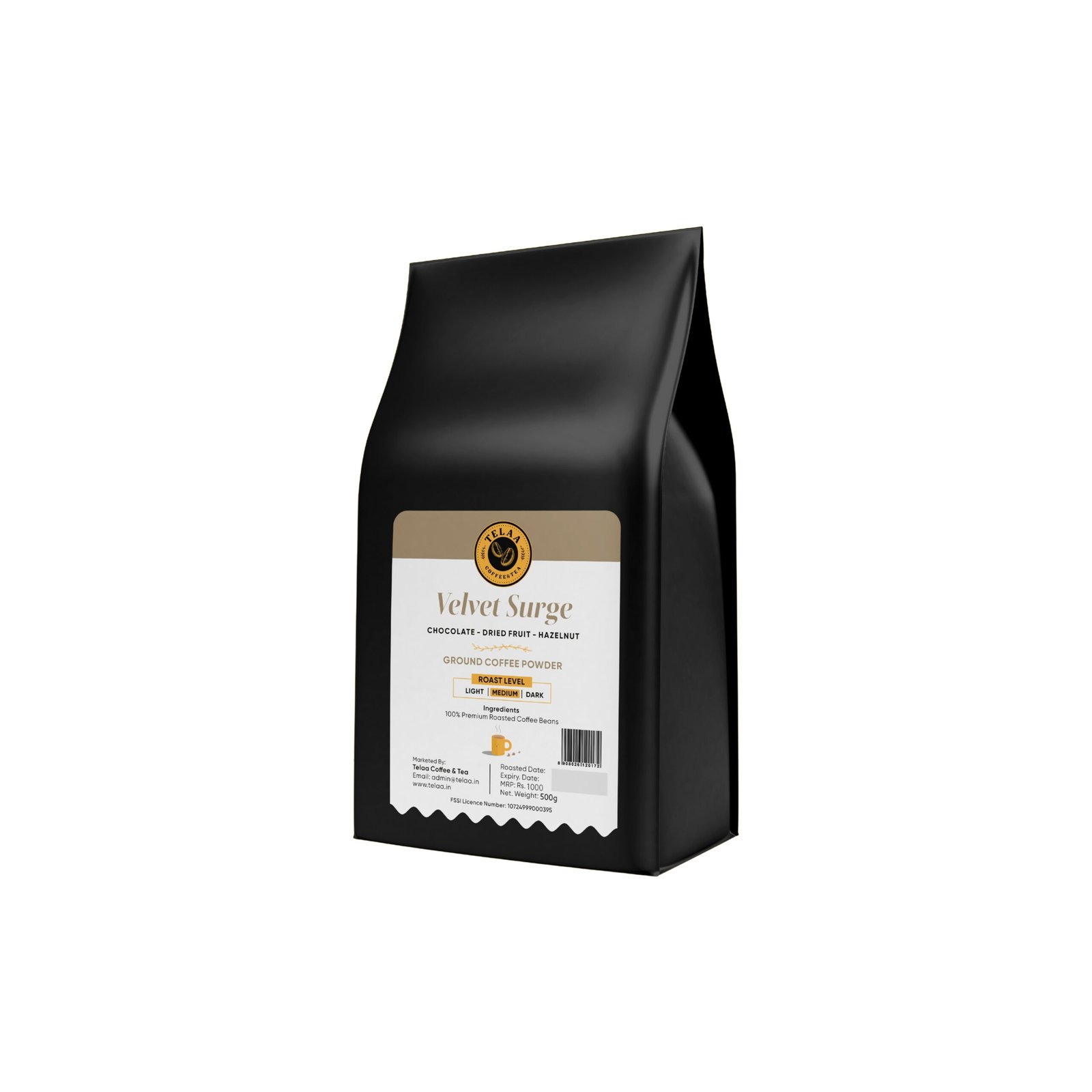 Velvet Surge, Medium Roasted 100% Arabica Coffee Powder. - Image 3