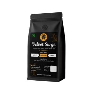 Velvet Surge, Medium Roasted 100% Arabica Coffee Powder.