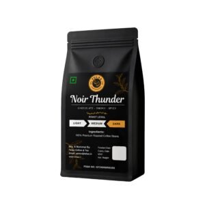 Noir Thunder, Dark Roasted 100% Arabica Specialty Coffee Beans