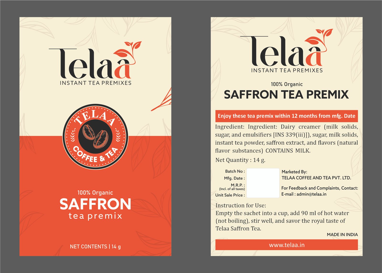 Saffron Tea Premix - Image 2