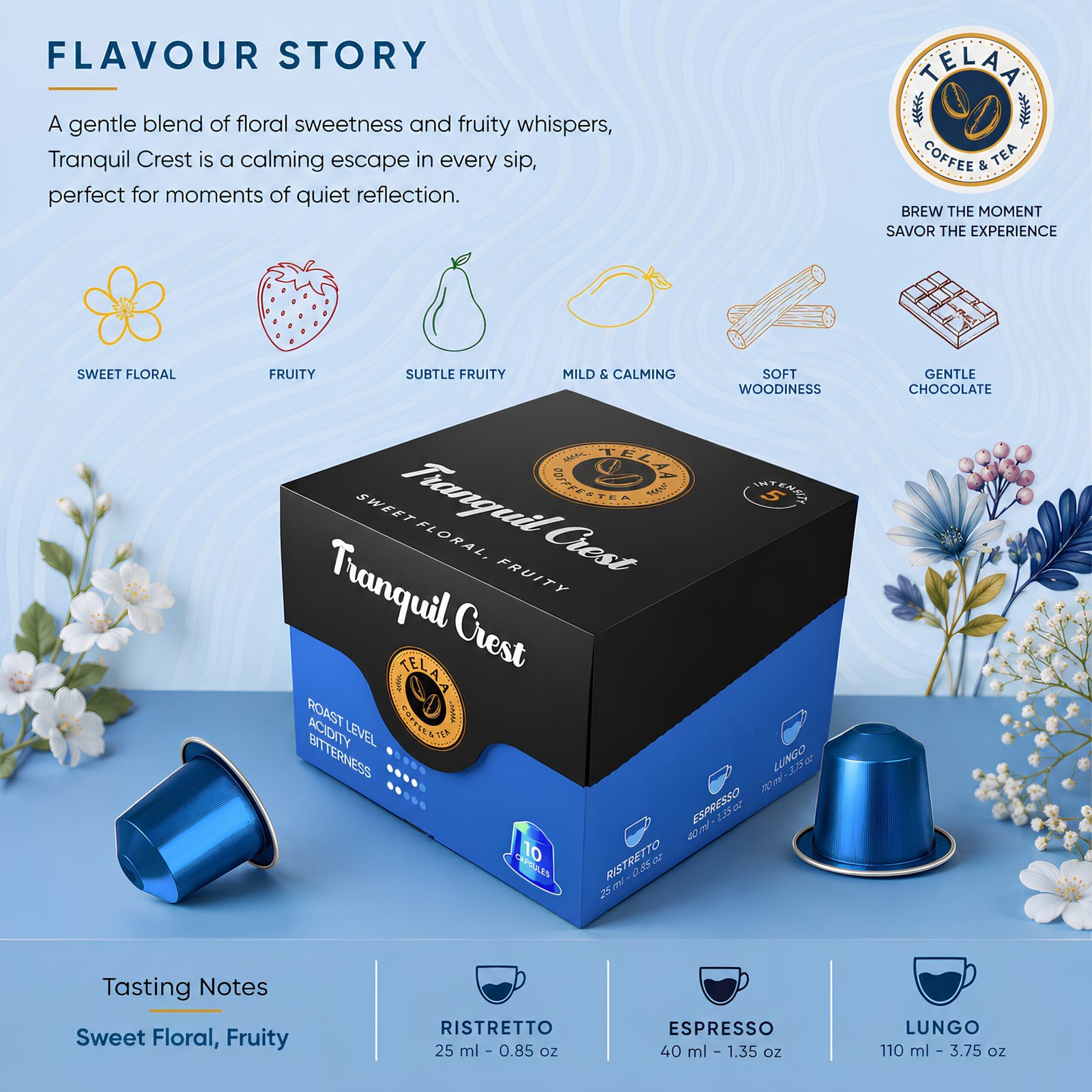 Tranquil Crest Nespresso capsules pack