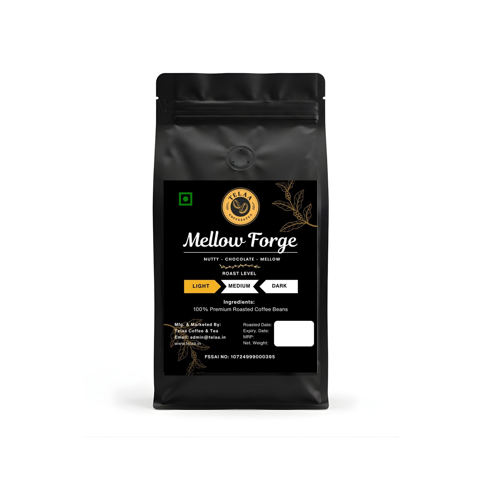 Mellow Forge, Light Roasted 100% Arabica Specialty Coffee Beans