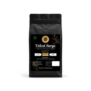 Velvet Surge, Medium Roasted 100% Arabica Specialty Coffee beans.