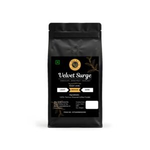 Velvet Surge, Medium Roasted 100% Arabica Coffee Powder.