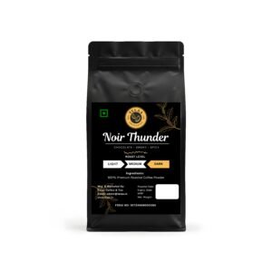 Noir Thunder, Dark Roasted 100% Arabica Coffee Powder