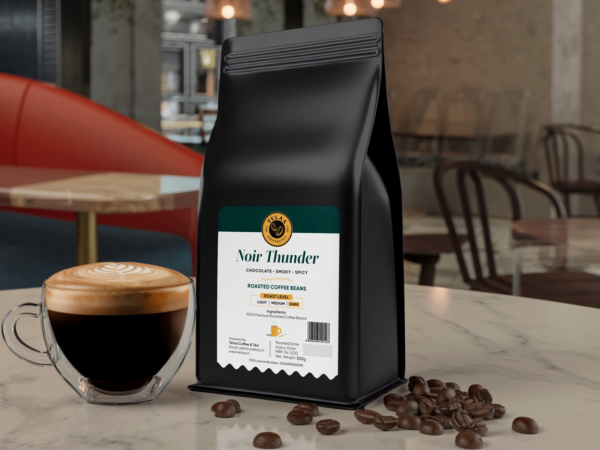 Noir Thunder, Dark Roasted 100% Arabica Specialty Coffee Beans - Image 2