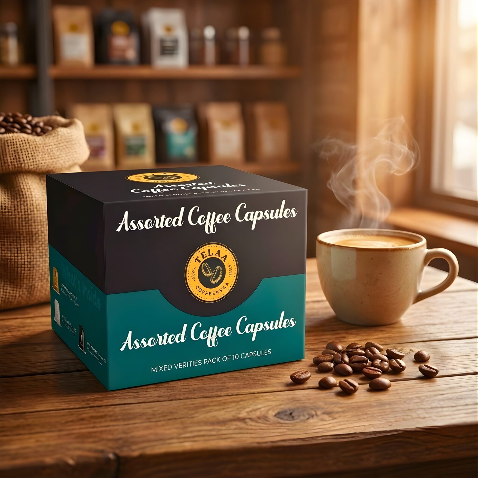 Telaa 3-Pack Flavor Coffee Capsule Combo | Vanilla Cream, Caramel Swirl & Assorted | 30 Capsules | Nespresso Original Line Compatible - Image 5