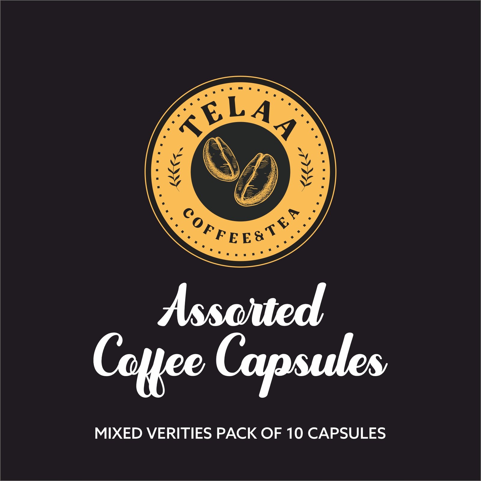 Telaa's Assorted Specialty Coffee Capsules – Mixed verities Pack of 10 Capsules - Image 3
