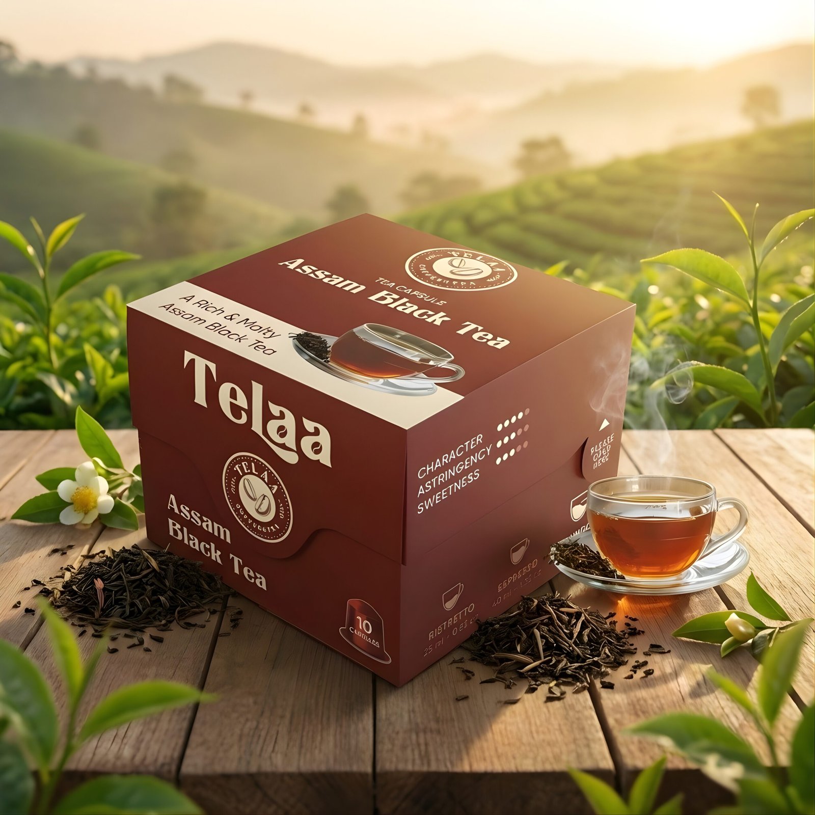 Assam Black Tea Capsules – Premium Black Tea Pods by Telaa | Nespresso Compatible | Intensity 4/10 - Image 2