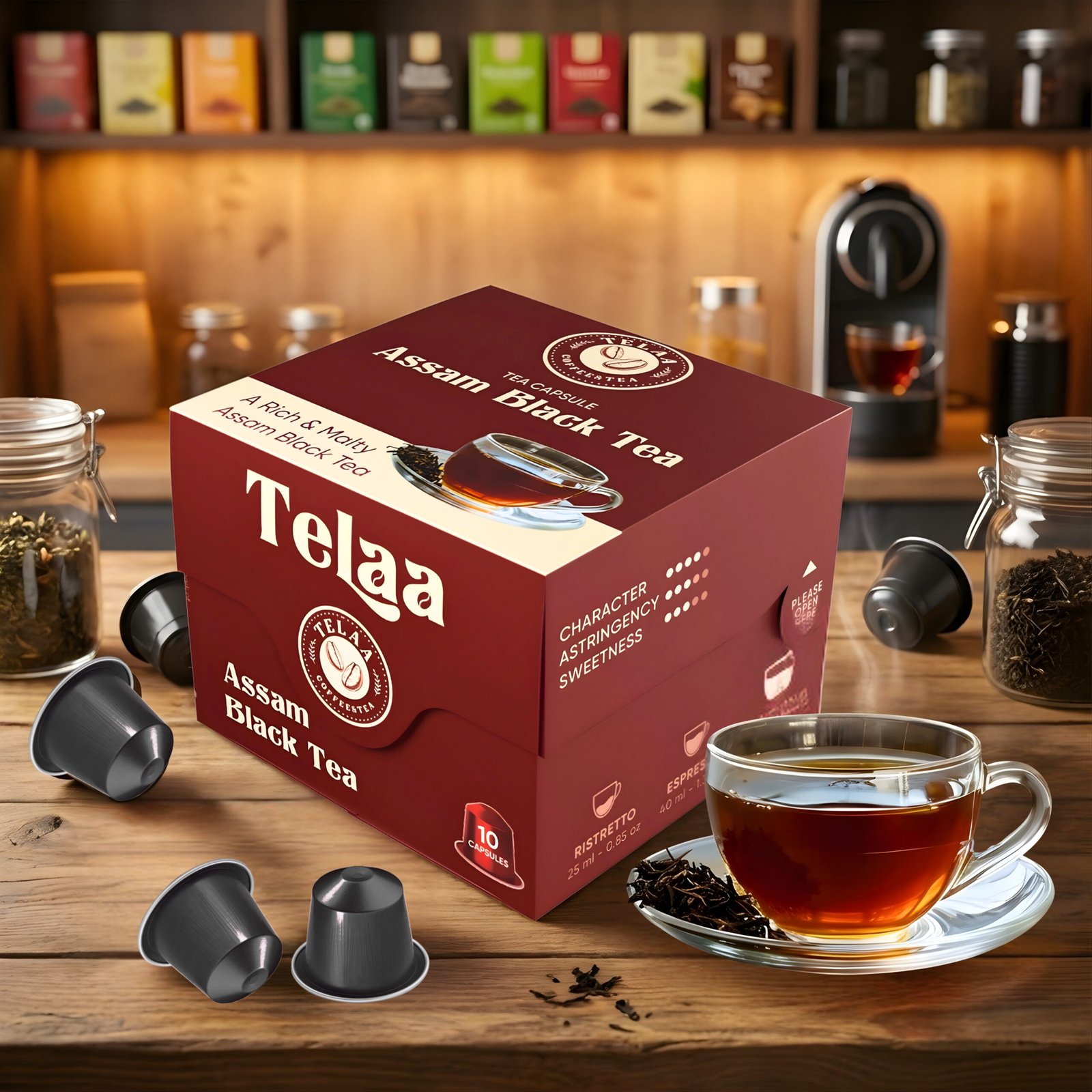 Assam Black Tea Capsules – Premium Black Tea Pods by Telaa | Nespresso Compatible | Intensity 4/10 - Image 6