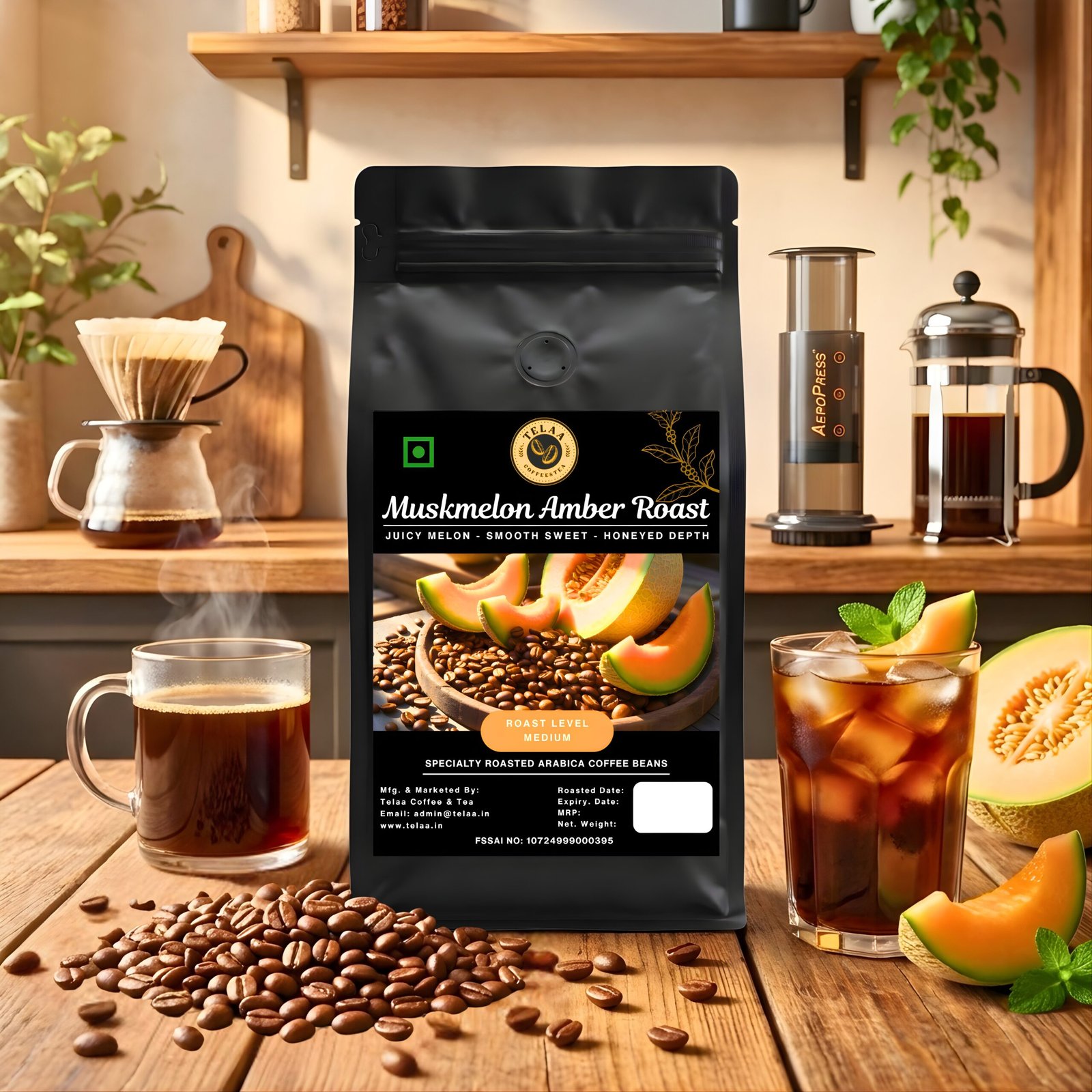 Muskmelon Amber Bloom - Specialty Coffee Beans 250gm - Image 2