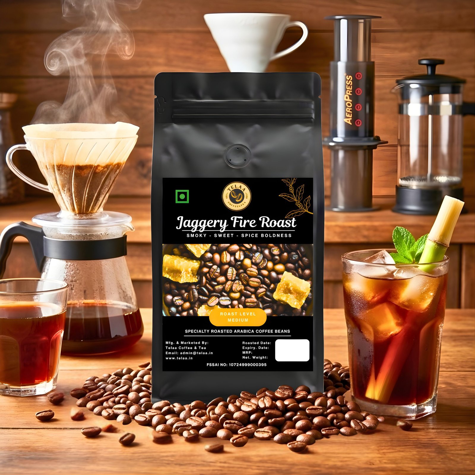 Jiggery Fire Roast - Specialty Coffee Beans 250gm - Image 2