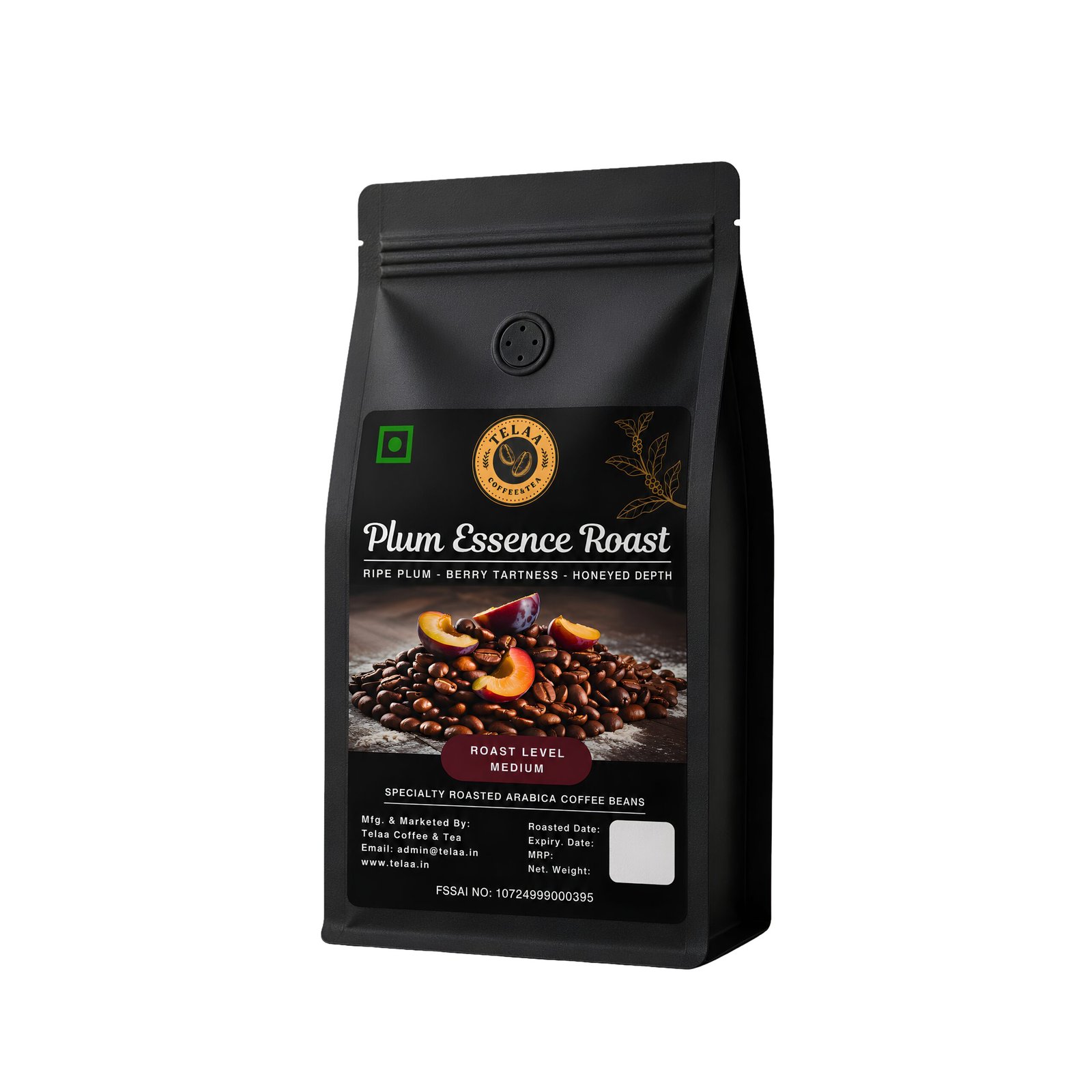 Plum Essence Fruit Fermented Coffee Beans 250g – Exotic Process Arabica, Juicy Plum & Dark Chocolate Notes, Wine-Like Complexity, Small Batch Artisan Roast, Specialty Gourmet Coffee