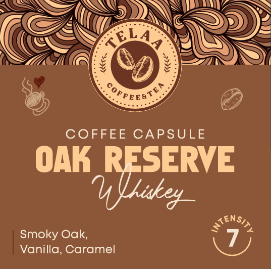 Oak Reserve – Whiskey Barrel Aged Coffee Capsules - Specialty Coffee, Intensity 7 - Image 4