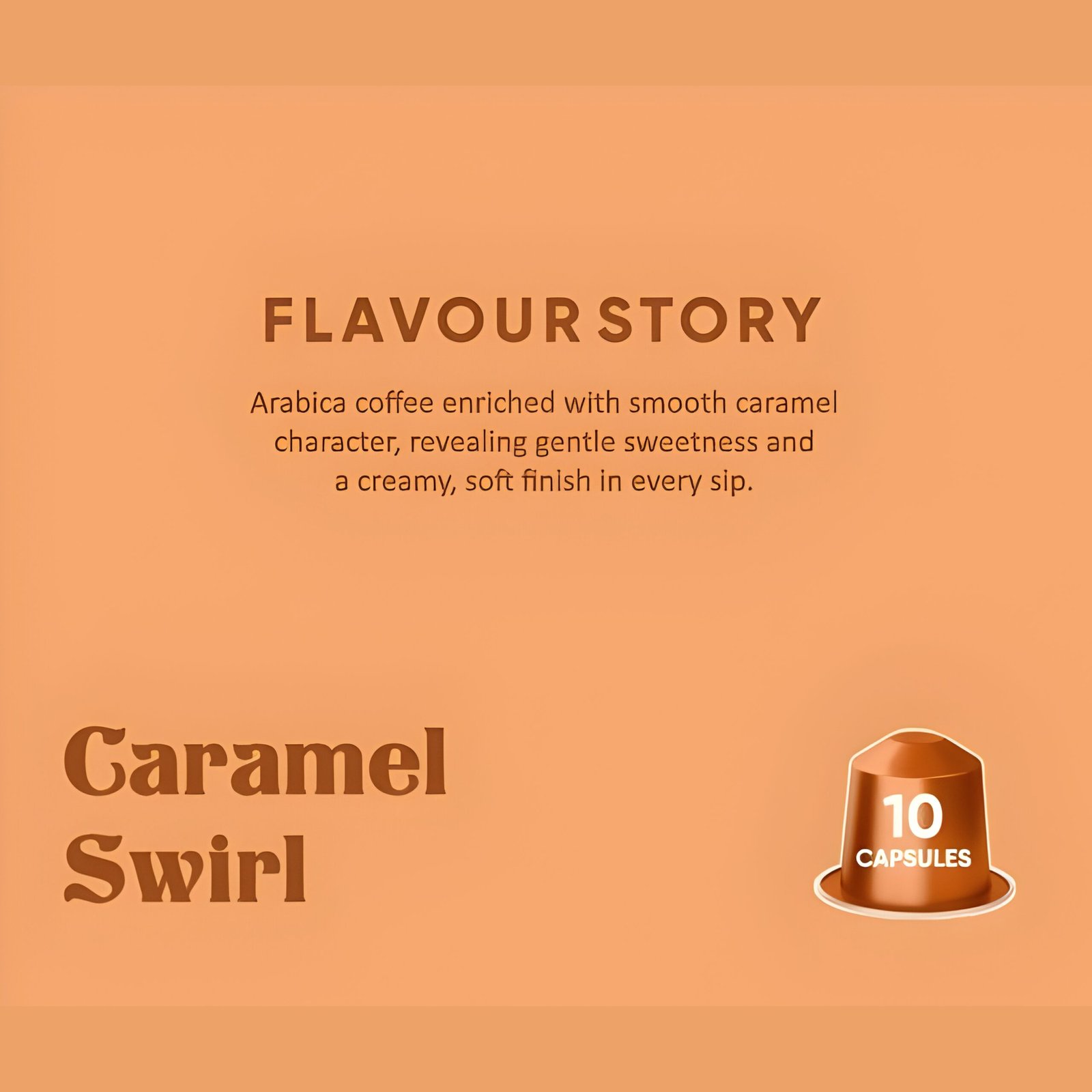 Caramel Swirl, 100% Arabica Aluminium Coffee Capsule – Intensity Level 4 - Image 4