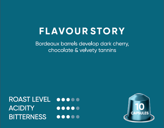 Burgundy Crest – Wine Barrel Aged Coffee Capsules - Specialty Coffee, Intensity 6 - Image 6