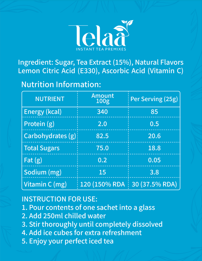 Blueberry Iced Tea Premix - Image 3