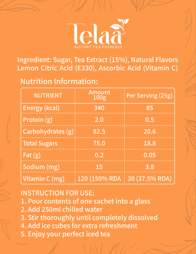 Orange Iced Tea Premix - Image 3