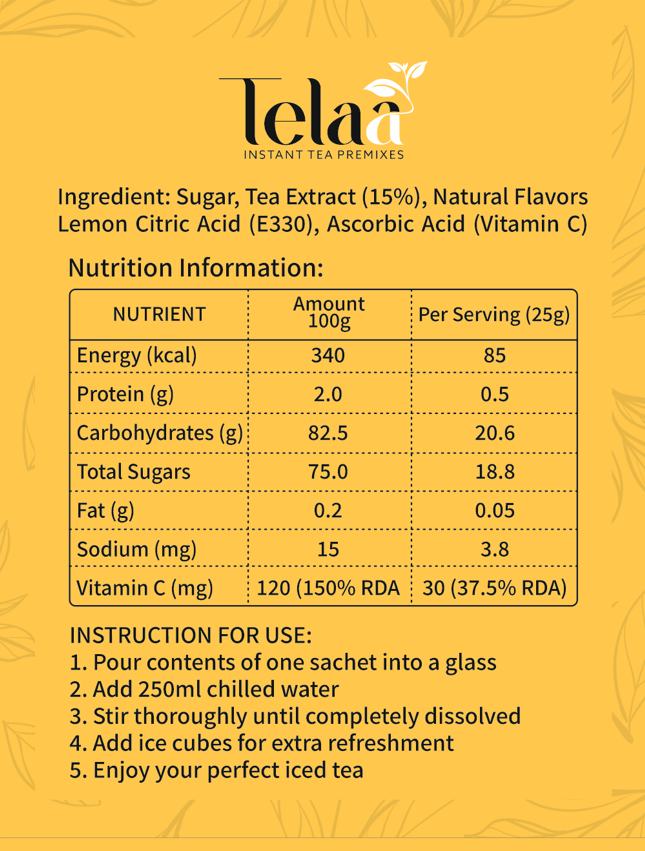 Lemon Iced Tea Premix - Image 3