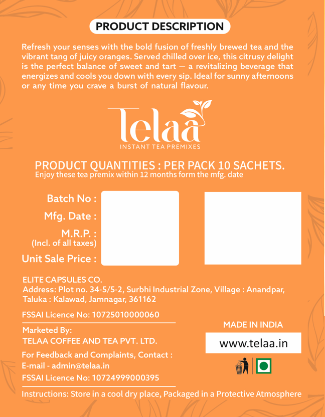 Orange Iced Tea Premix - Image 4