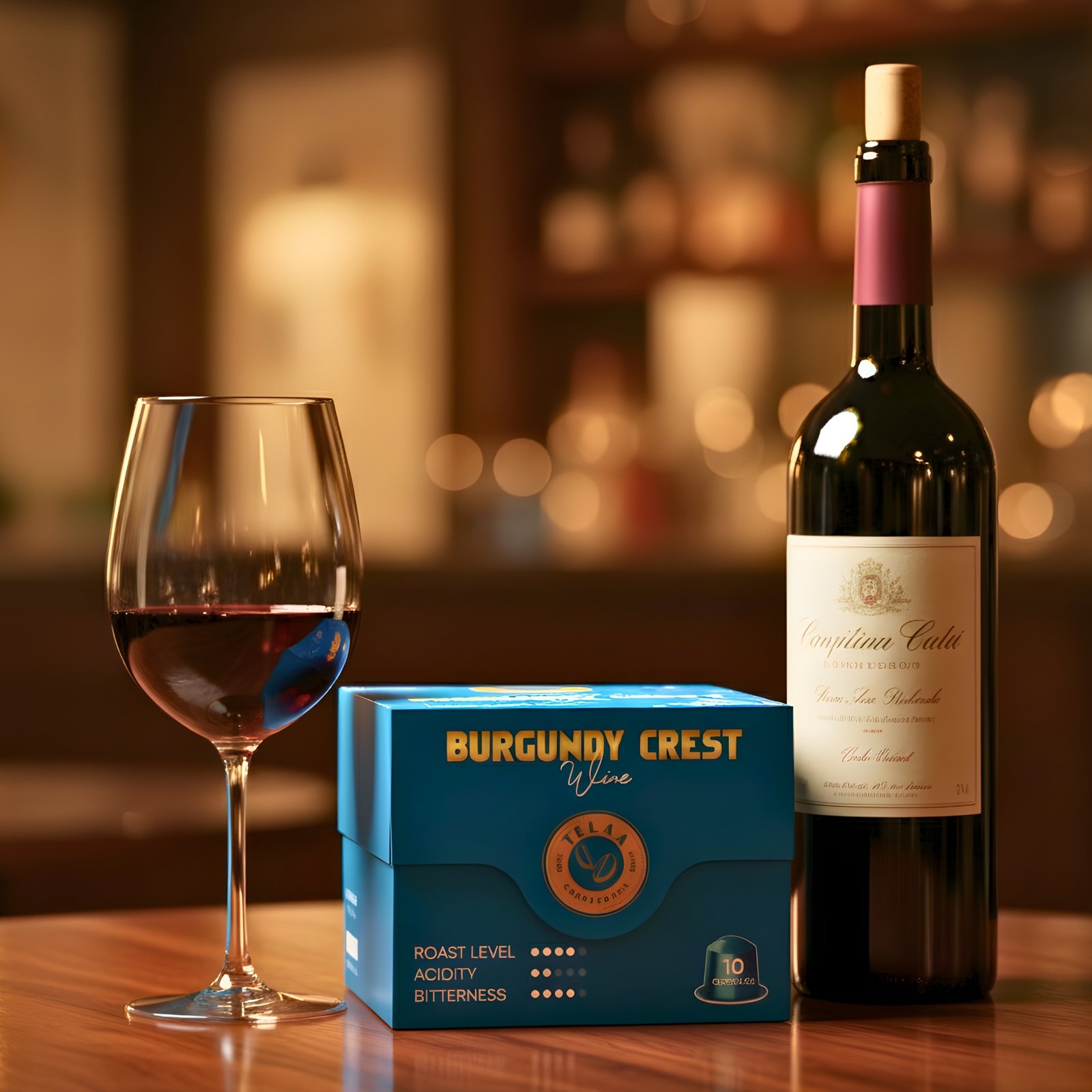 Burgundy Crest – Wine Barrel Aged Coffee Capsules - Specialty Coffee, Intensity 6 - Image 3