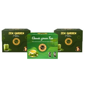 Telaa Premium Japanese Matcha & Classic Green Tea Capsules Combo | Nespresso Compatible | Luxury Gift Box for Tea Lovers | 3 Packs