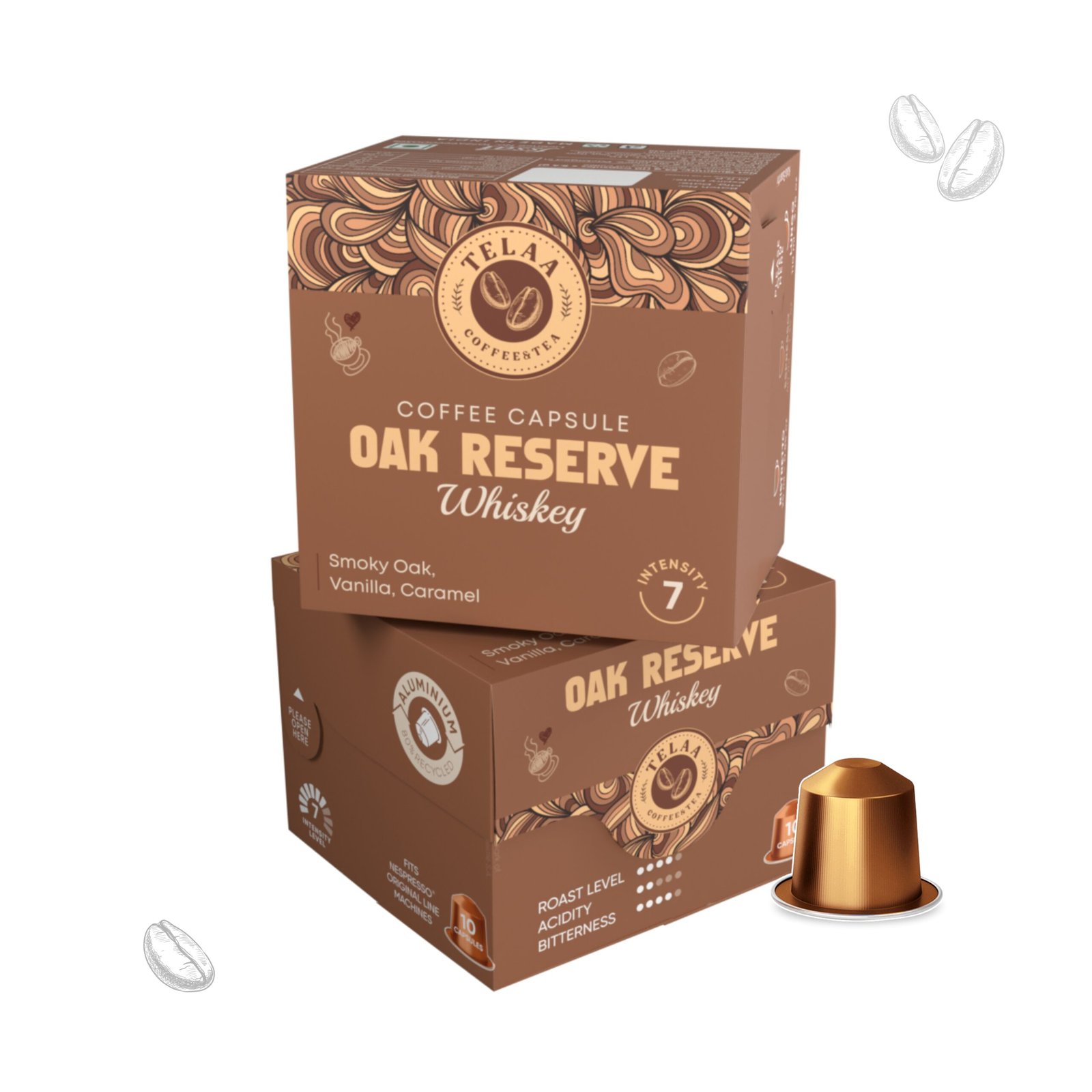 Telaa Barrel-Aged Coffee Pods Combo – Whiskey, Rum & Wine Specialty Capsules | 100% Arabica | Pack of 30 Capsules – Perfect Xmas Gift - Image 3