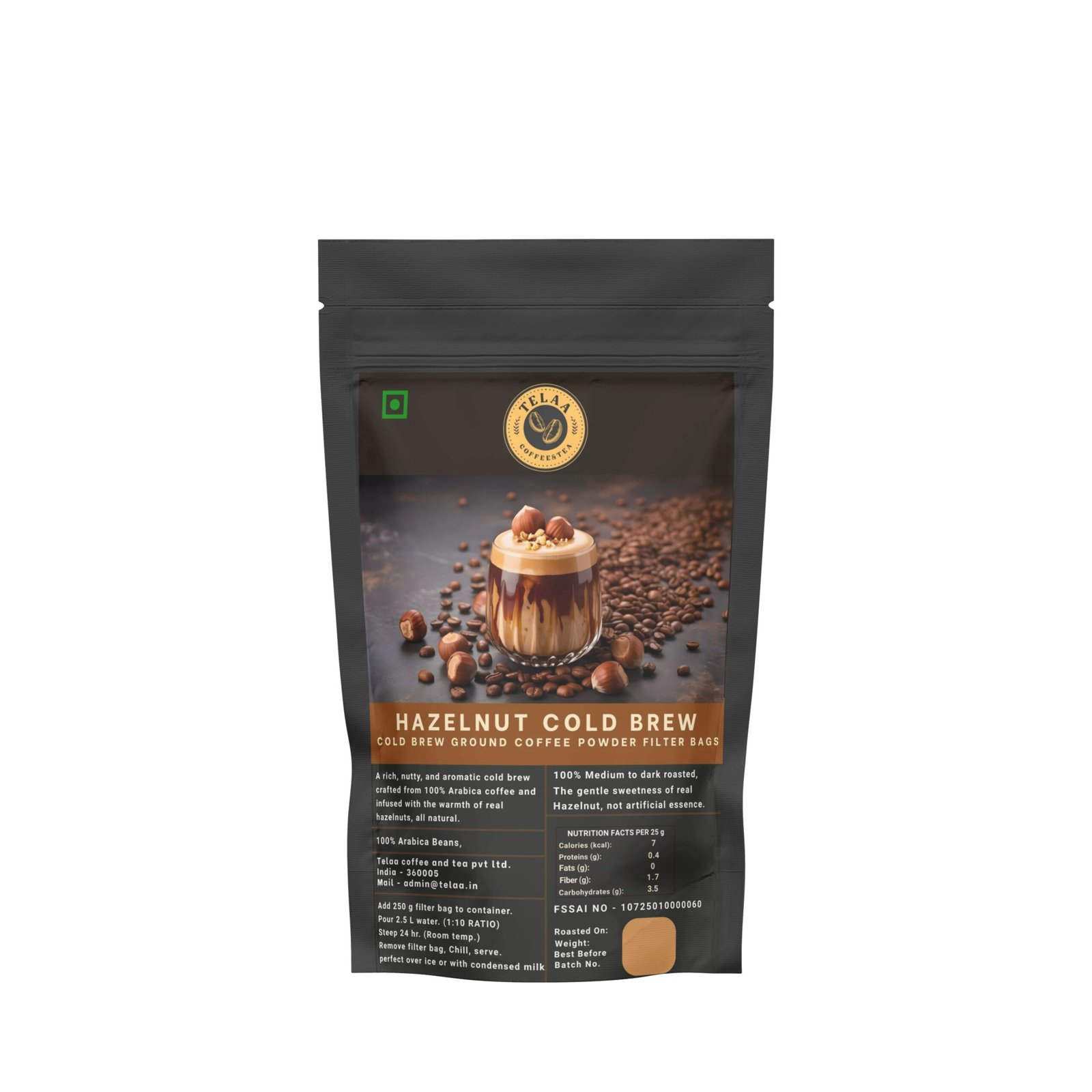 Hazelnut Coffee — 250g Ground or Cold Brew Bag | V60, Press, Espresso