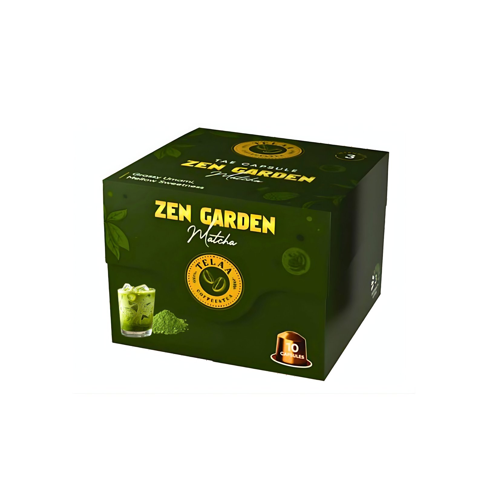 Telaa Premium Japanese Matcha & Classic Green Tea Capsules Combo | Nespresso Compatible | Luxury Gift Box for Tea Lovers | 3 Packs - Image 3