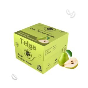 Telaa Pear Nector Roast Coffee Capsules | Fruit-Fermented Arabica | Poached Pear, Honeysuckle & Malted Biscuit Notes | Aluminium Nespresso Original Line Compatible Pods
