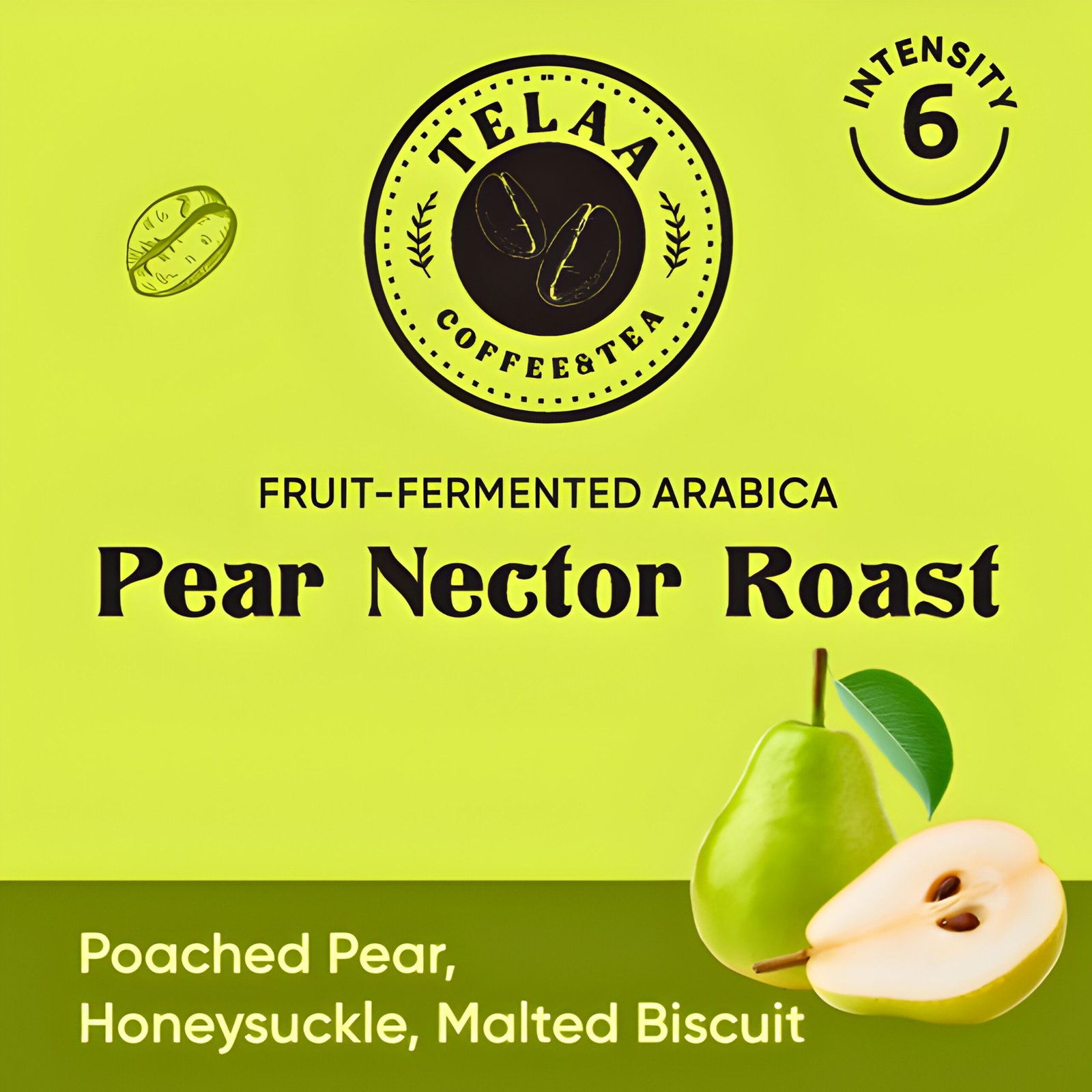 Telaa Pear Nector Roast Coffee Capsules | Fruit-Fermented Arabica | Poached Pear, Honeysuckle & Malted Biscuit Notes | Aluminium Nespresso Original Line Compatible Pods - Image 4