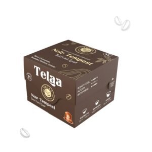 Noir Tempest Dark Roast Coffee Capsules By Telaa | Intensity 11 | Nespresso® Compatible | 10 Pods