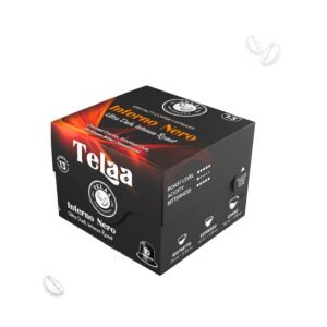 Inferno Nero Ultra Dark Coffee Capsules By Telaa | Intensity 13 | Nespresso® Compatible | 10 Pods