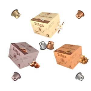 30 Nespresso Compatible Flavors Coffee Capsules Combo | Vanilla, Hazelnut & Caramel