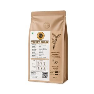 Velvet Surge, Medium Roasted 100% Arabica Specialty Coffee beans.