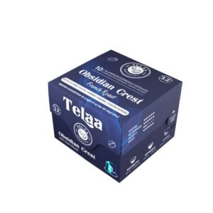 Obsidian Crest Intensity 12 | True French Dark Roast Coffee Capsules | Nespresso® Compatible | 10 Pods