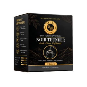 Noir Thunder Drip Bag Coffee – 100% Specialty Indian Arabica from Chikmagalur