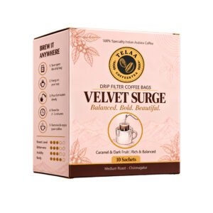 Velvet Surge Drip Bag Coffee – 100% Specialty Indian Arabica from Chikmagalur