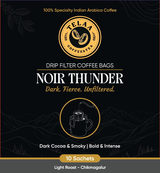 Noir Thunder Drip Bag Coffee – 100% Specialty Indian Arabica from Chikmagalur - Image 4