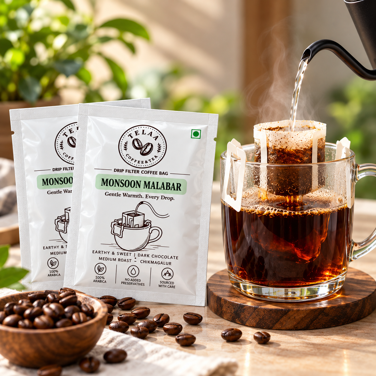 TELAA Premium Coffee Gift Hamper | 83 Cups of Coffee | Easy-Pour Drip Bag Coffee + 5 Instant Coffee Varieties | 100% Arabica | No Machine Required - Image 7