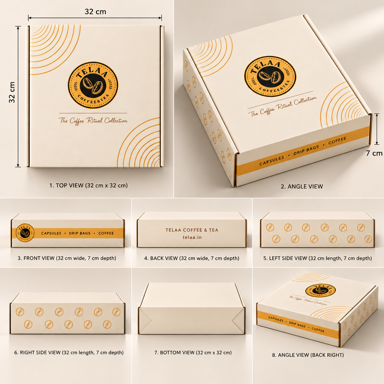 TELAA Premium Coffee Gift Hamper | 83 Cups of Coffee | Easy-Pour Drip Bag Coffee + 5 Instant Coffee Varieties | 100% Arabica | No Machine Required - Image 3